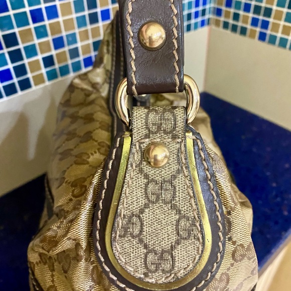 Crystal Coated Canvas Gucci Hobo shoulder bag - Picture 12 of 16